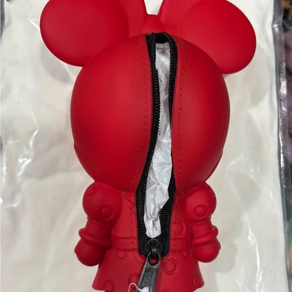 This is a Disney Store Retired Red MXYZ Minnie Mouse Silicone Pencil Case - Picture 2 of 4